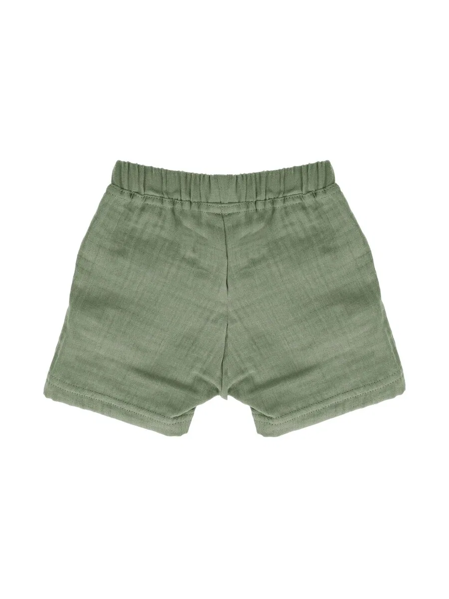 Шорты MAXIMO Regular Pants 'GOTS BABY BOY-Shorts Musselinstoff' зеленого цвета — фото 3
