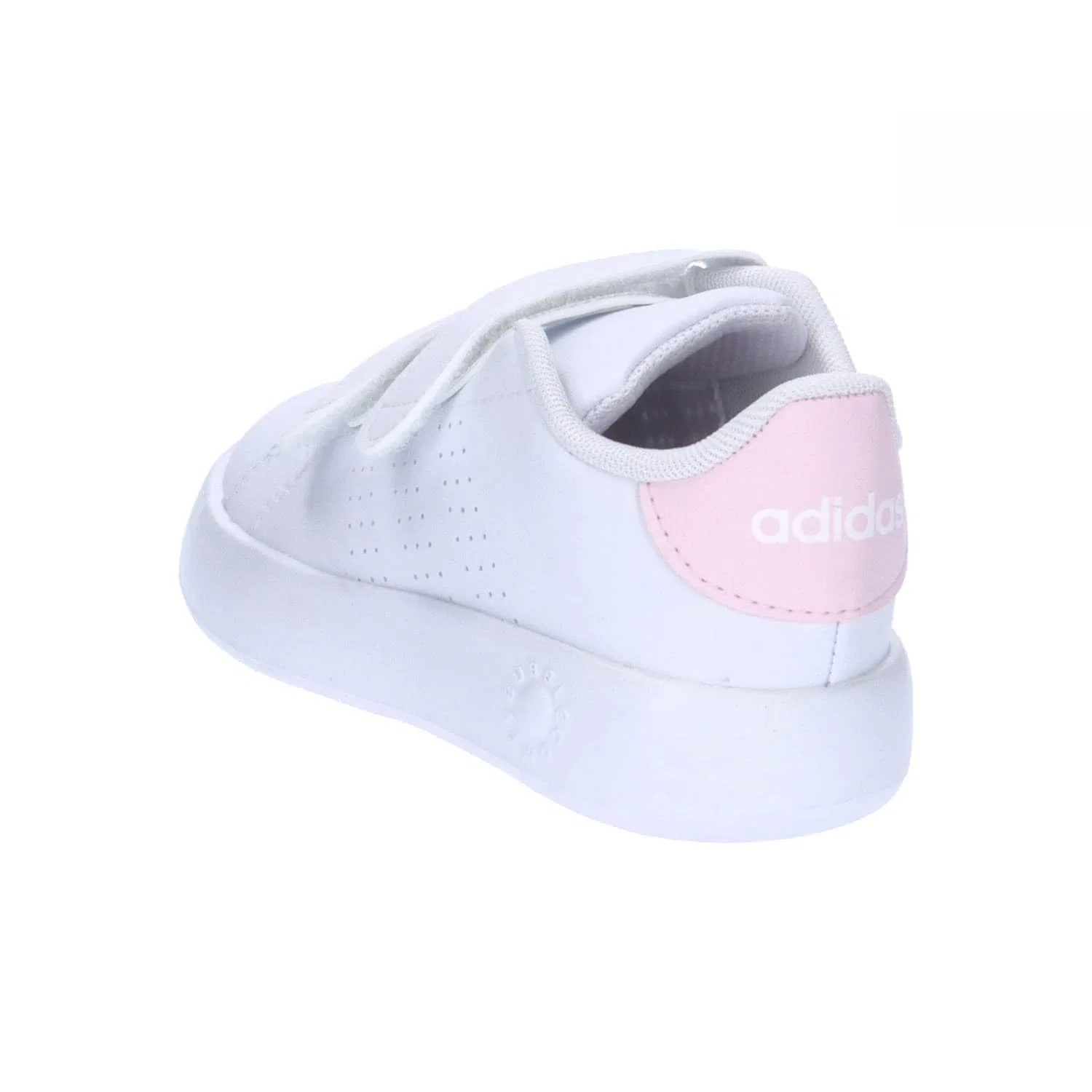 Детские кроссовки для мальчиков и девочек с липучкой Advantage Kids Adidas, Cloud White Cloud White Clear Pink — фото 4