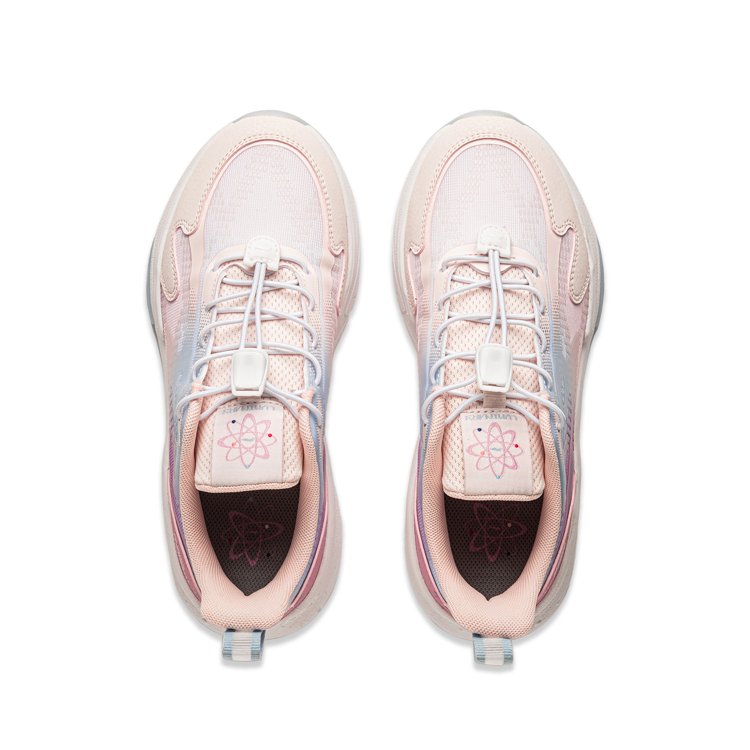 Кроссовки LINING YOUNG Kids Lifestyle Shoes GS Low-top Light Rose Pink / Clear Sky Blue / Dreamy Pink, голубой — фото 3