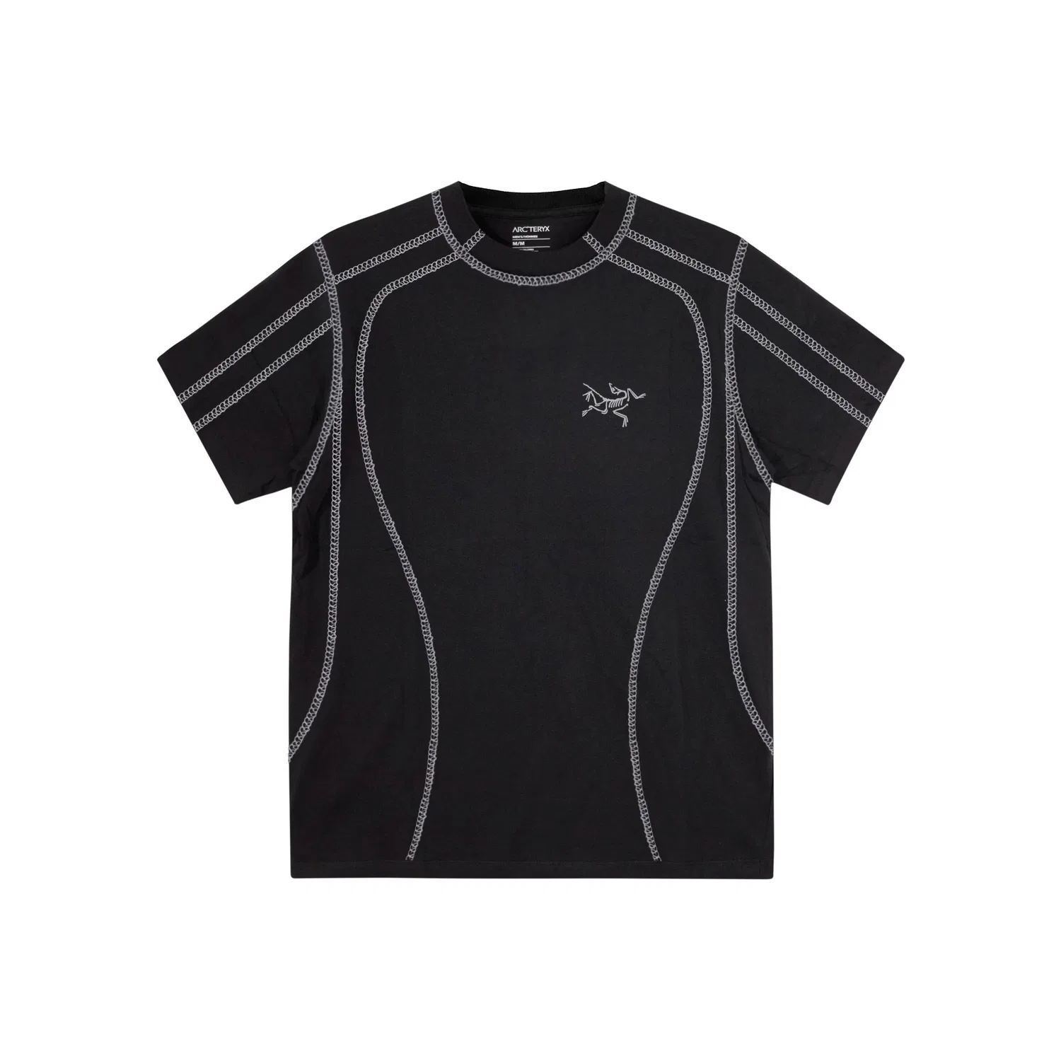 Футболка мужская с круглым вырезом KRAGG T Shirts Arcteryx, Black/Black