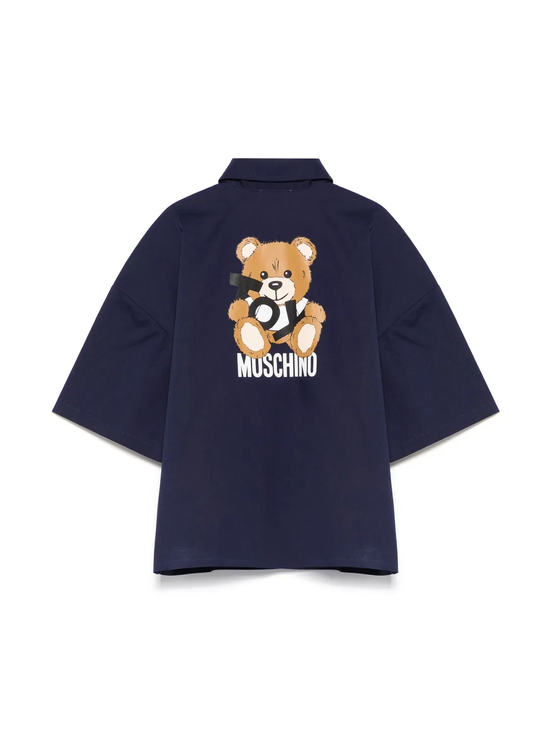 Рубашка с изображением мишки Тедди Moschino, синий — фото 2