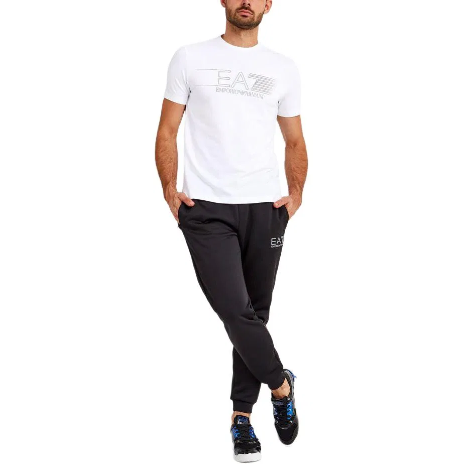 Футболка EA7, белая, Emporio Armani — фото 4