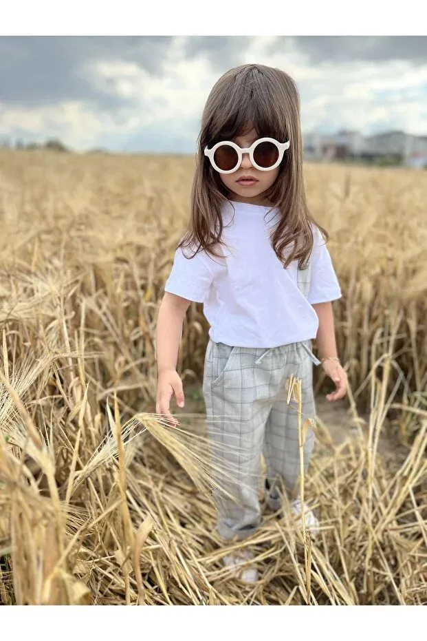 Детские брюки для девочек прямого кроя Miababy, Mixed — фото 4