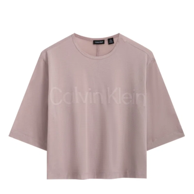 Женская футболка с круглым вырезом Calvin Klein, Moon White — фото 3