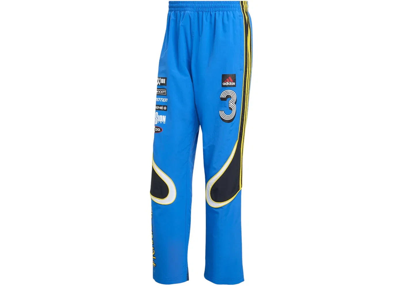 Мужские спортивные штаны с принтом Adidas Trackpant, Blue Black White
