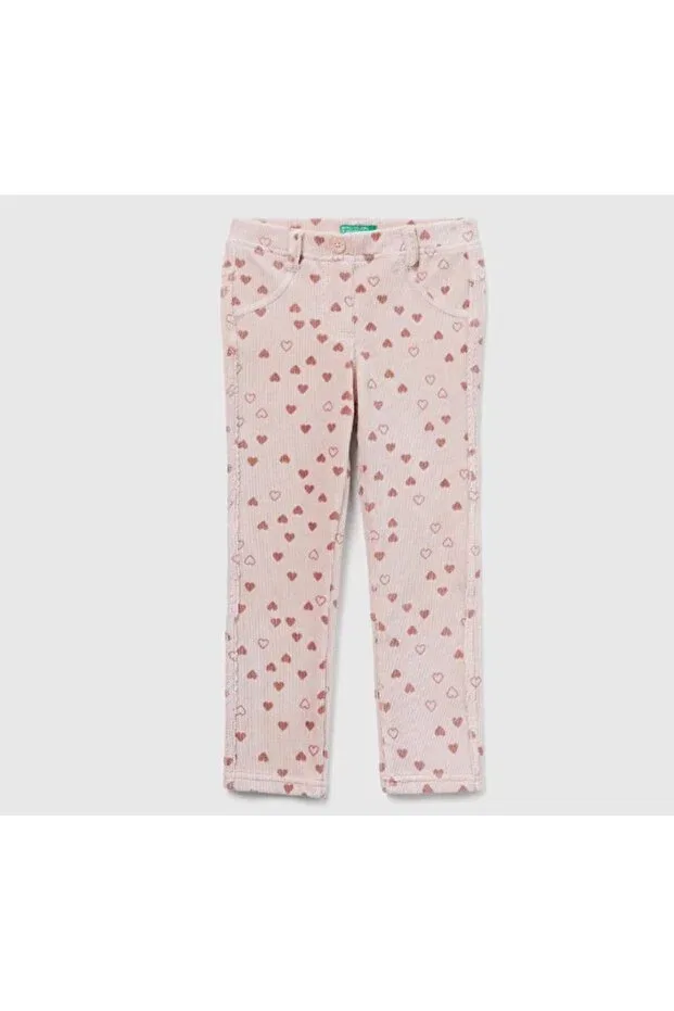 Детские леггинсы для девочек с принтом United Colors Of Benetton, Light Pink