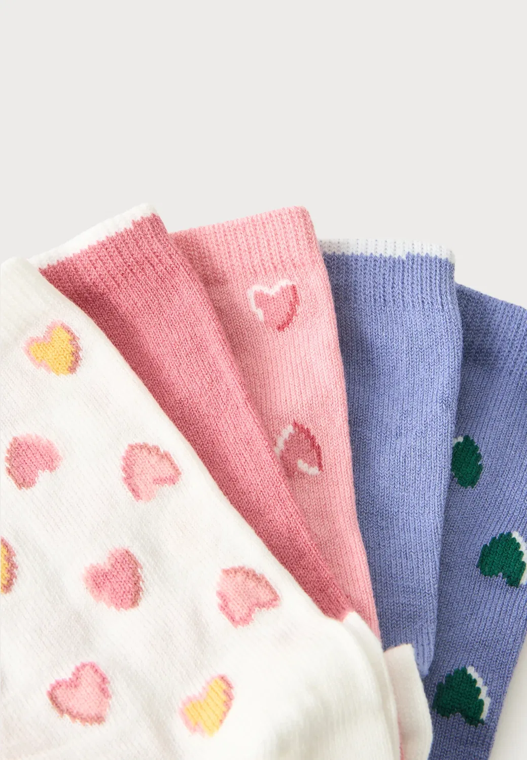 5 пар носков Petit Bateau, White/Pink/Blue — фото 2