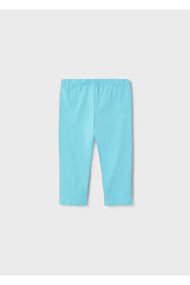 Детские леггинсы для девочек хлопковые Summer Girls' Basic Short Leggings Mayoral, Green — фото 3