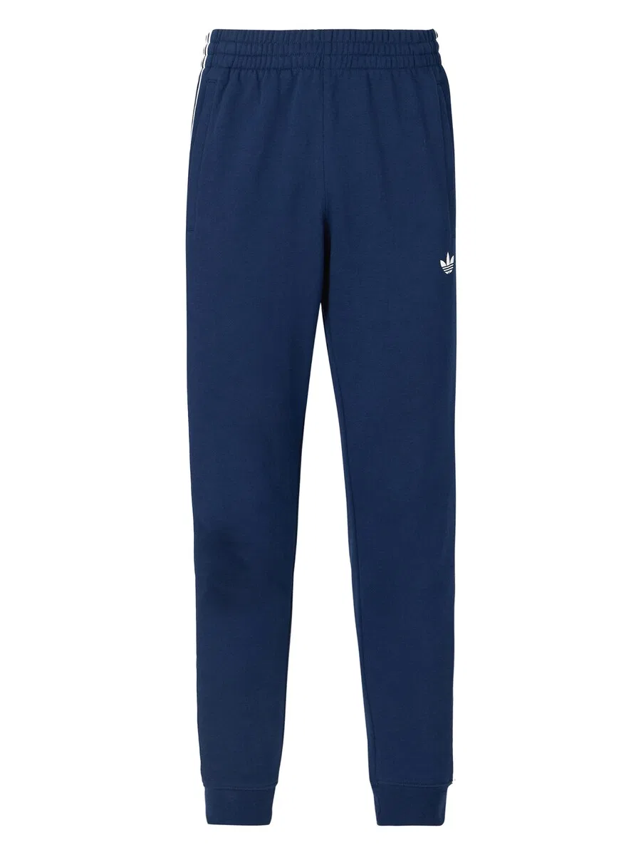 Зауженные брюки ADIDAS ORIGINALS темно-синего цвета