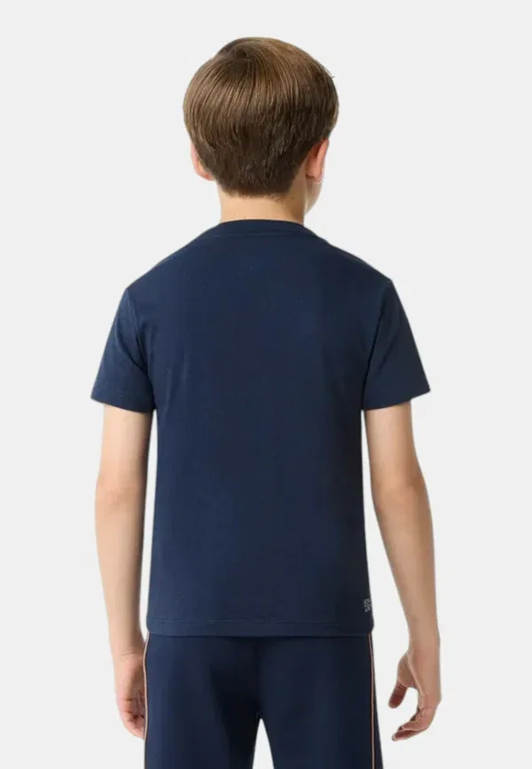 Детская футболка с коротким рукавом 947600 - футболка с принтом Lacoste, синий — фото 2