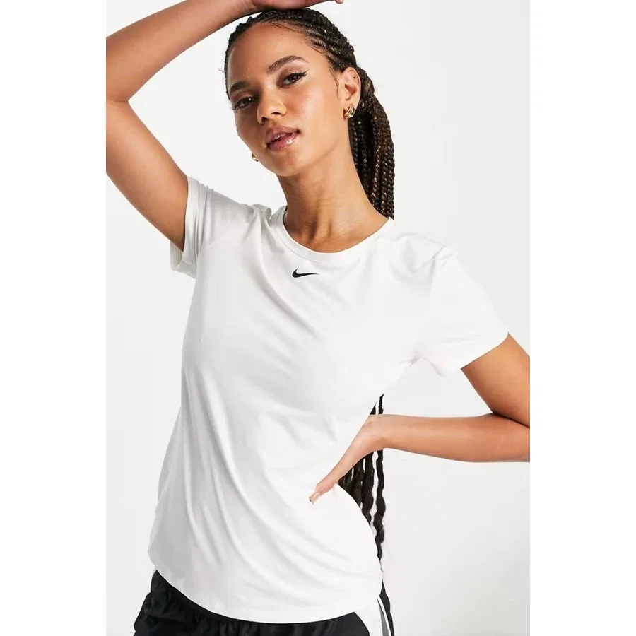 Женская футболка с коротким рукавом, Nike Dri-FIT One Slim, Белый
