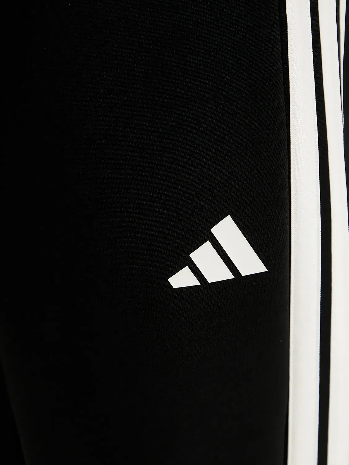 Трековые штаны с боковой полосой, черные Adidas, черный — фото 2