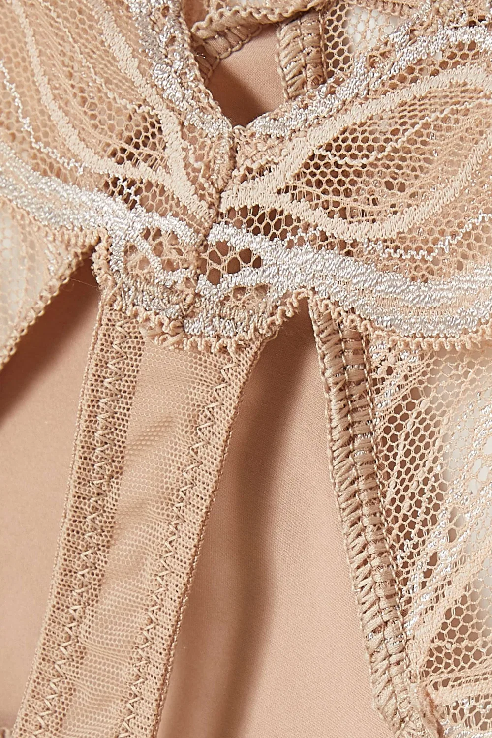 Трусы-стринги из кружева и микрофибры Instinct Calvin Klein, нейтральный — фото 3