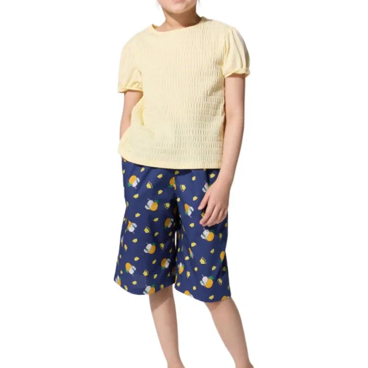 Детские шорты хлопковые UNIQLO X Sanrio Kids Shorts Moderate, Blue — фото 3