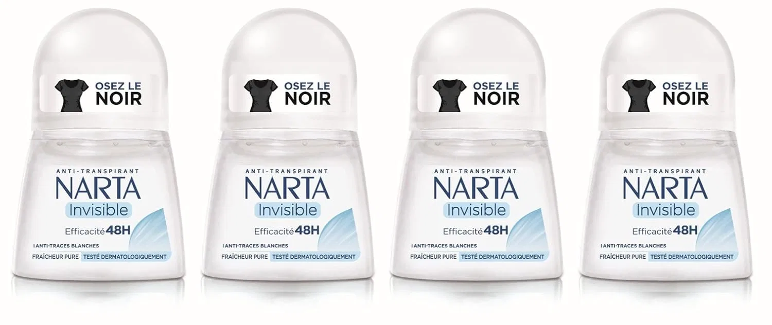 Антиперспирант невидимый Narta, набор 4 шт, 50 мл, Fresh
