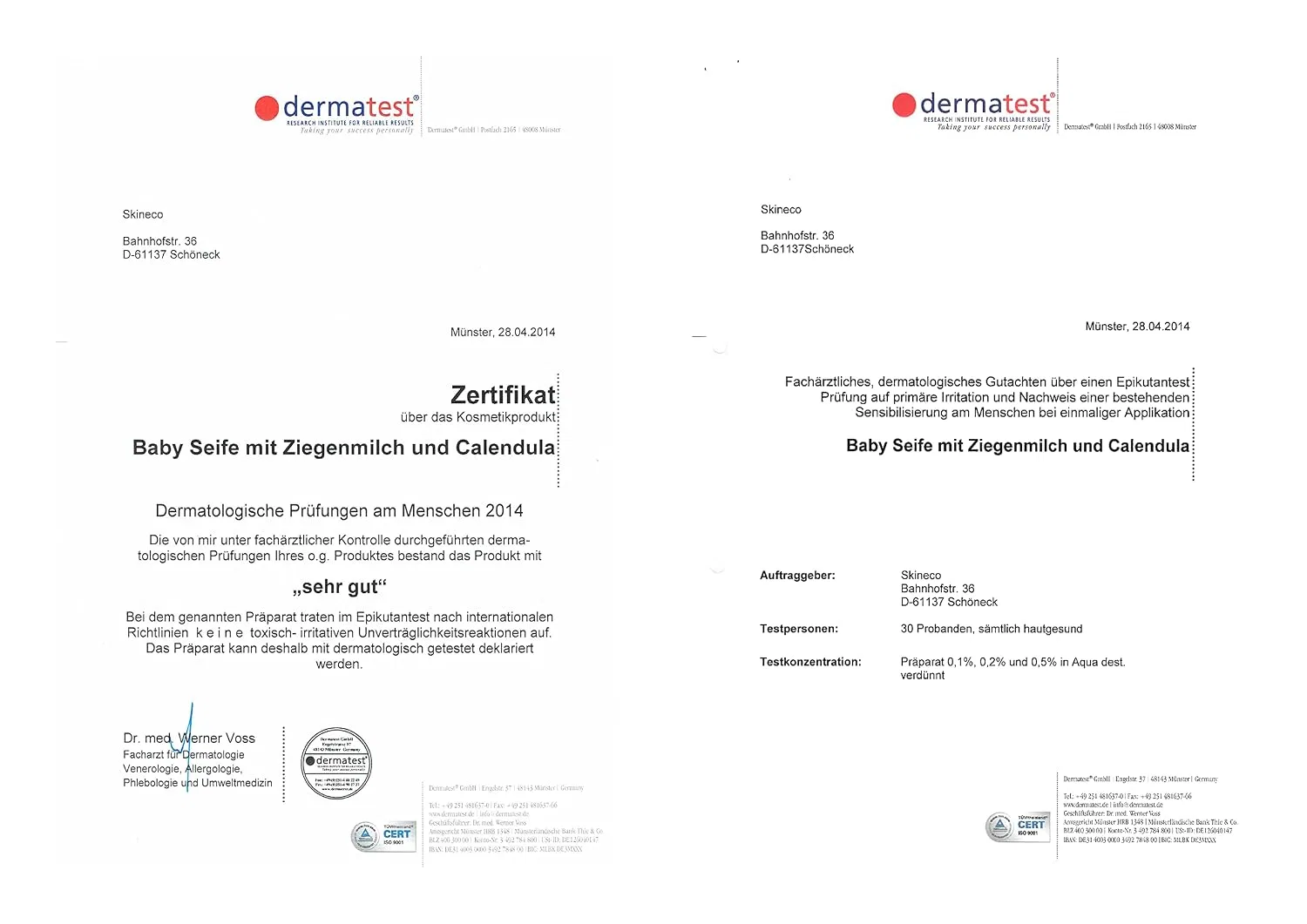 Детское мыло с козьим молоком и календулой Skineco, набор 5 шт, 90 г — фото 2