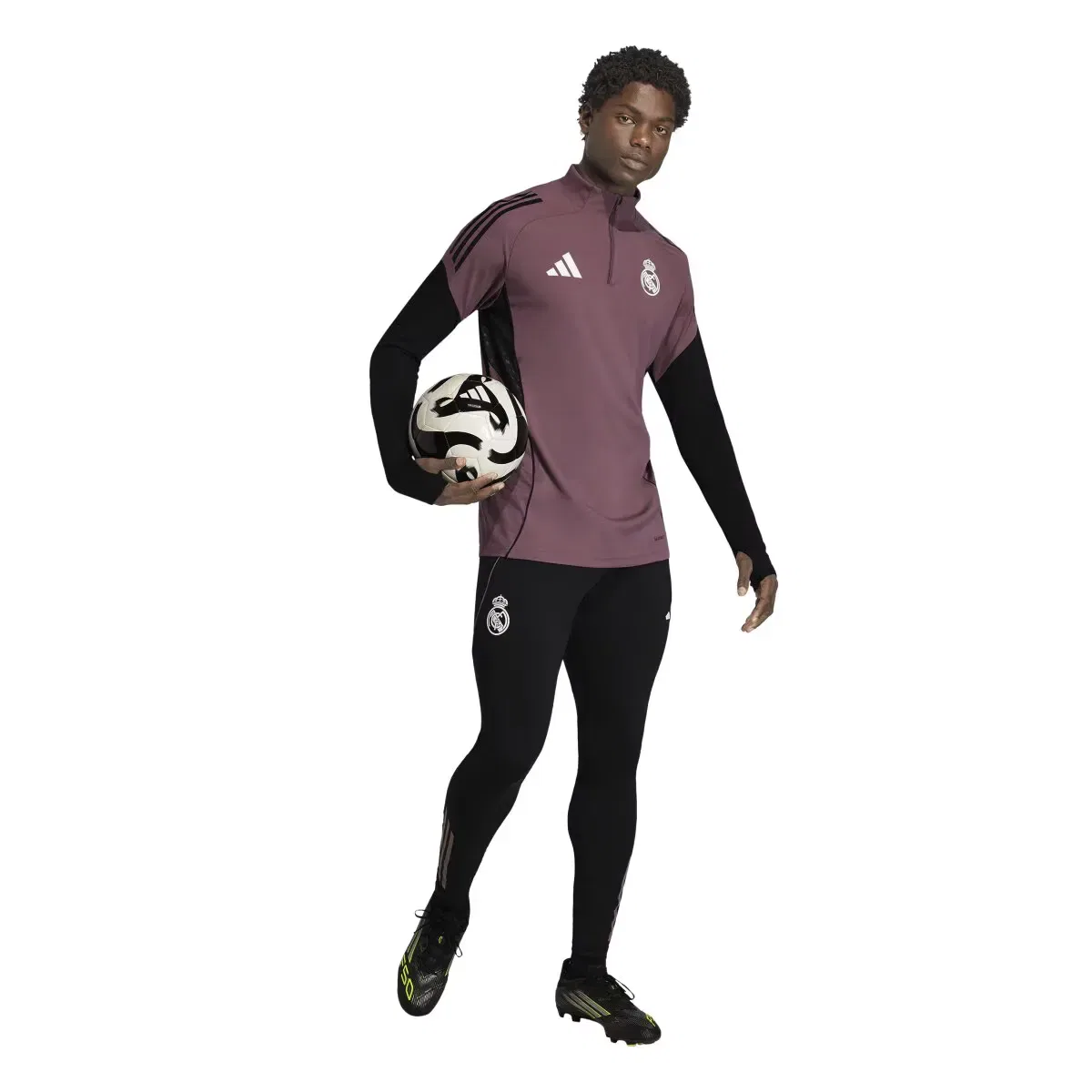 Мужская тренировочная футболка с принтом Real Madrid CF 2025-2026 Tiro25 Competition Entreno adidas, Negro — фото 3