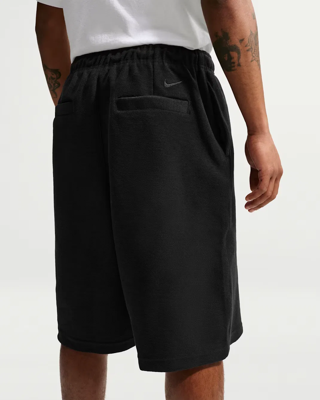 Мужские шорты из французской махровой ткани Nike Club Rules, Black/Obsidian/Black/Black — фото 3