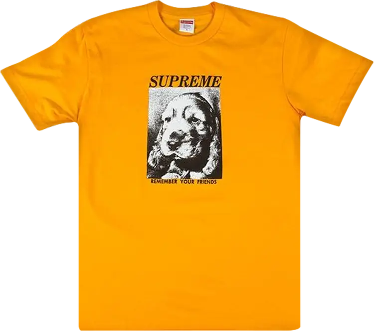 Футболка Supreme Remember T-Shirt 'Orange', оранжевый — фото 2