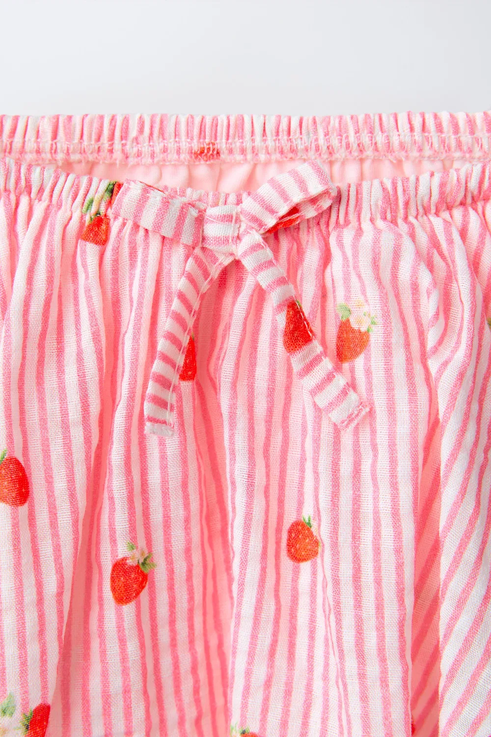Трусики в полоску с юбкой клубничного цвета ZARA, Pink — фото 3