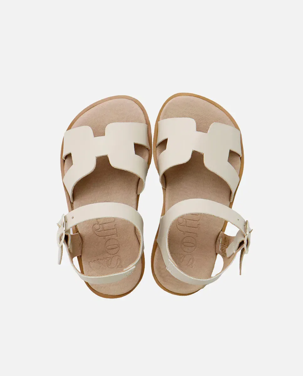 Детские сандалии для девочек кожаные Barefoot Eli 1957, Beige — фото 2