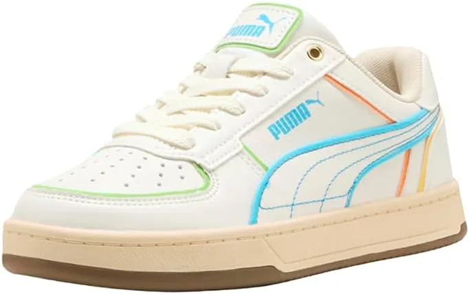 Детские кроссовки для мальчиков с шнуровкой Caven 2.0 PUMA, Off-White — фото 2