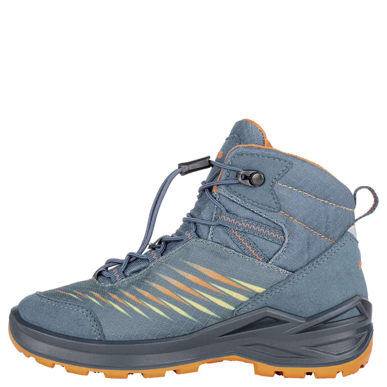 Детские ботинки для мальчиков с мембраной Zirrox II Gtx Mid Jr LOWA, Petrol Mango — фото 3