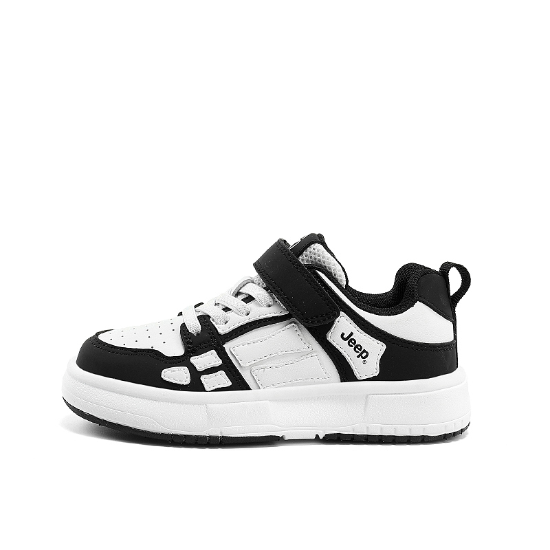 

Низкие детские скейтбординговые кроссовки Black White Kids' Jeep