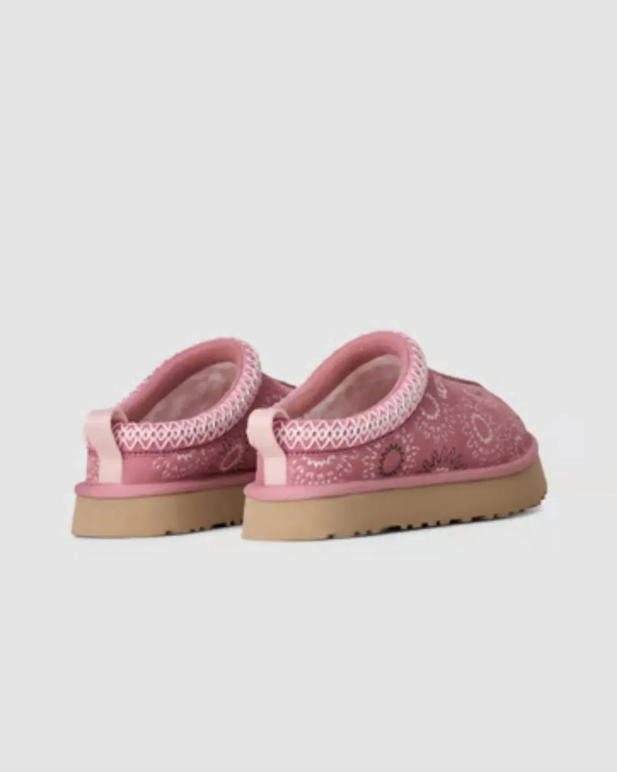 Детские тапочки UGG Tazz Sun Stitch с вышивкой Horizon Pink — фото 3