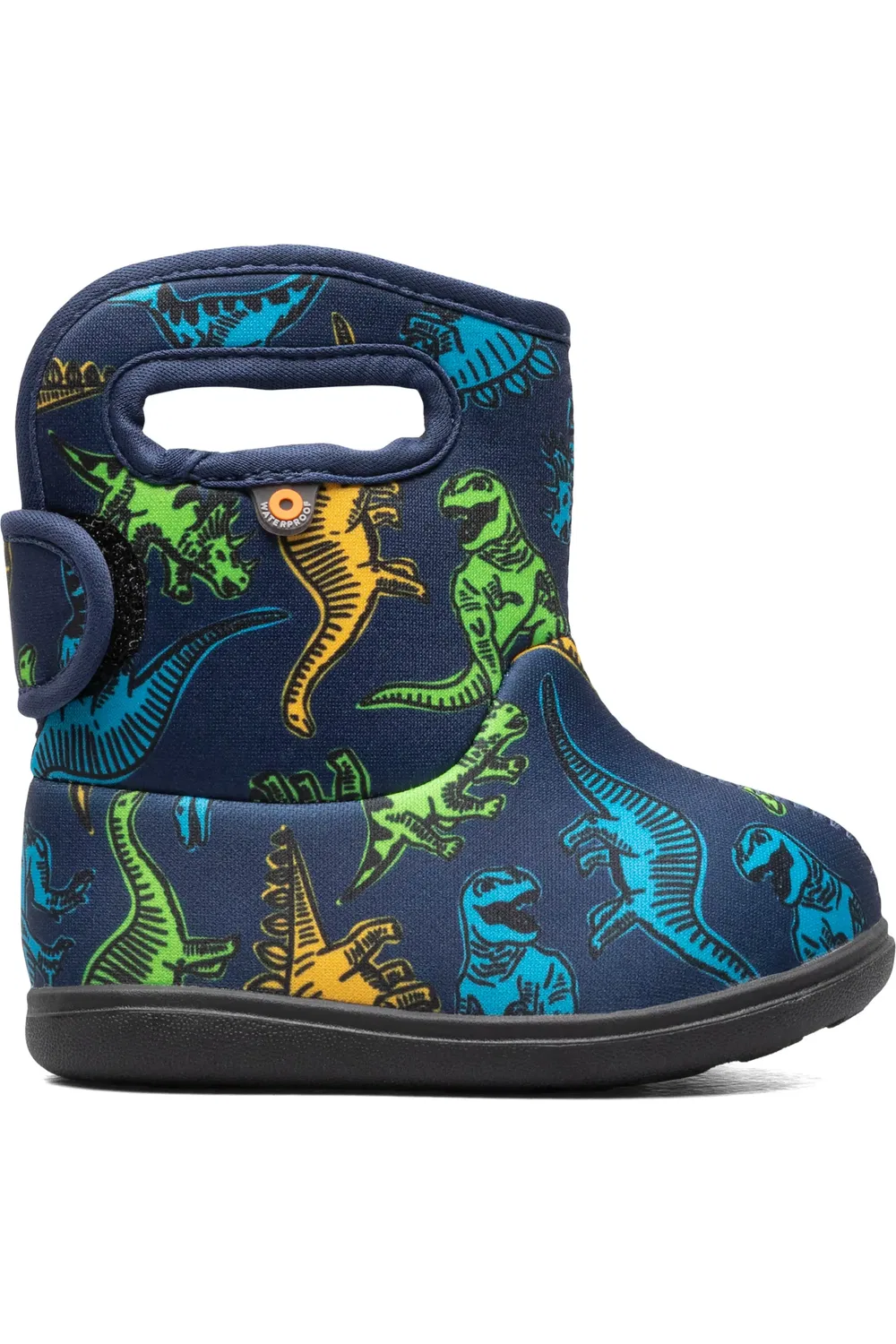 Детские ботинки водонепроницаемые с флисовой подкладкой Baby Bogs II Bogs, Navy Multi — фото 3