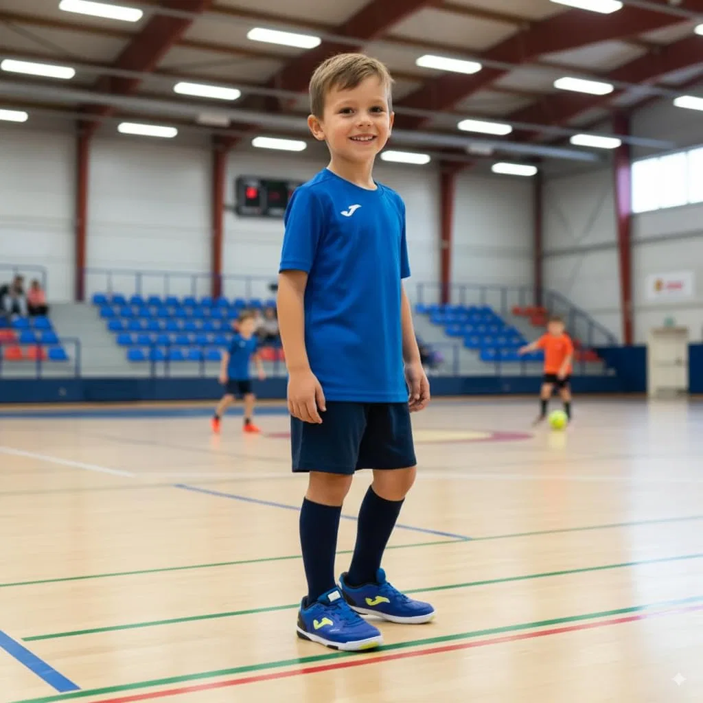Детские футбольные бутсы с синтетическим верхом Top Flex Jr 2505 Royal Indoor Joma, Cobalt Blue — фото 3