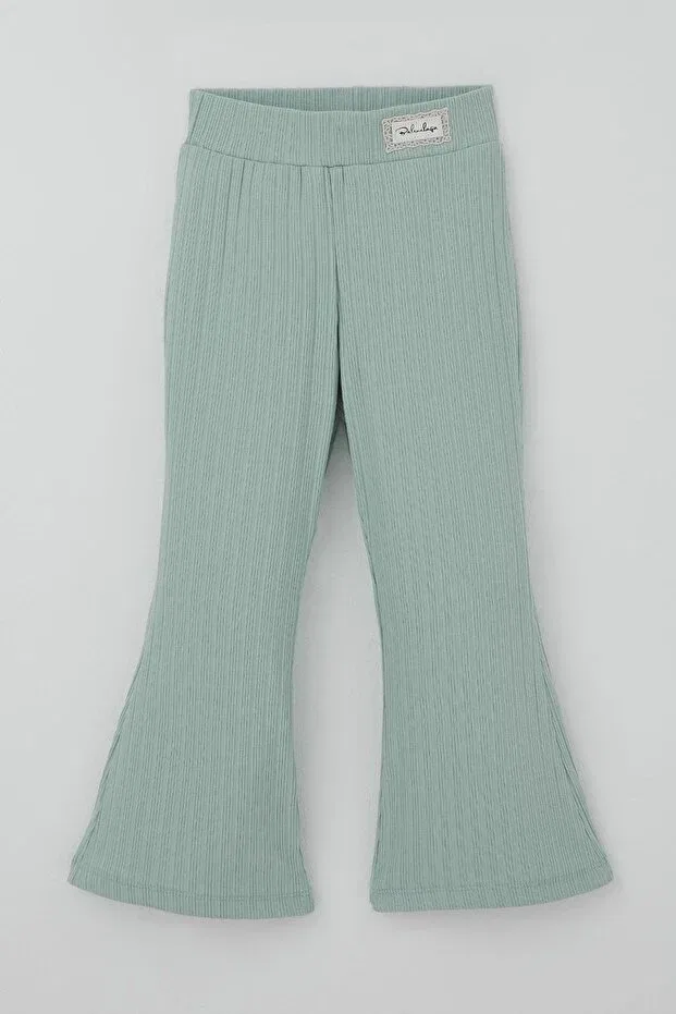 Детские леггинсы для девочек хлопковые Breeze, Water Green