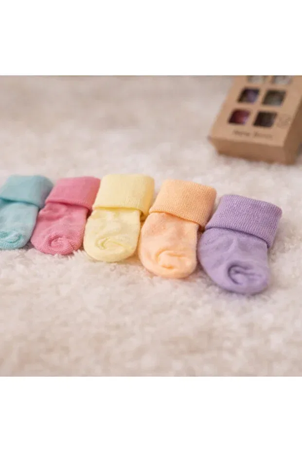 Детские носки хлопковые набор 6 пар Basics Happy Baby Butik, Pink-Multicolor — фото 3