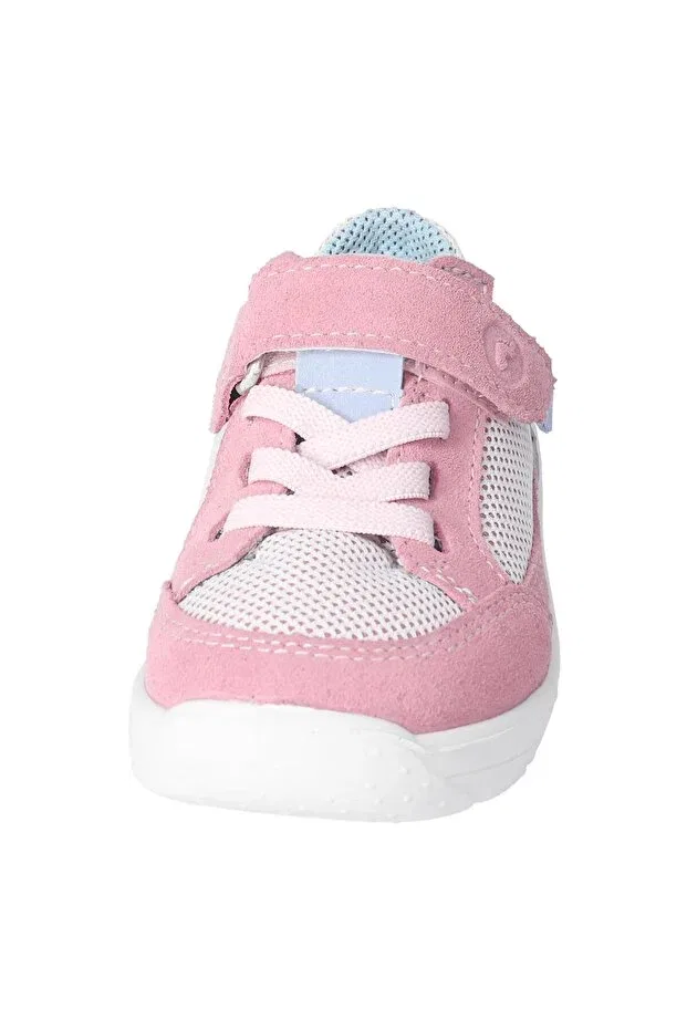 Детские кроссовки для девочек на липучках Ricosta, Pink Suede Leather — фото 3