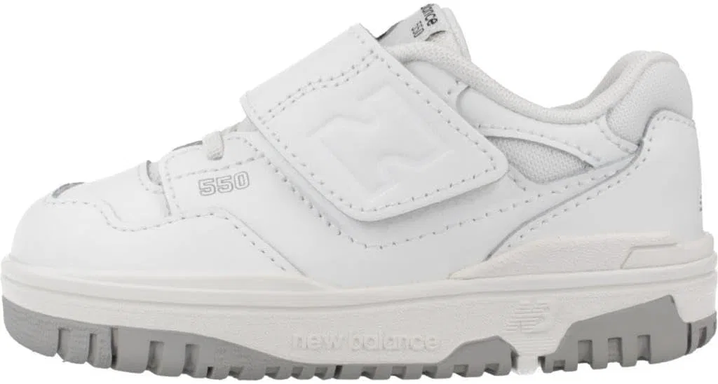 Детские кроссовки для мальчиков с бунге-шнуровкой New Balance 550, White — фото 2