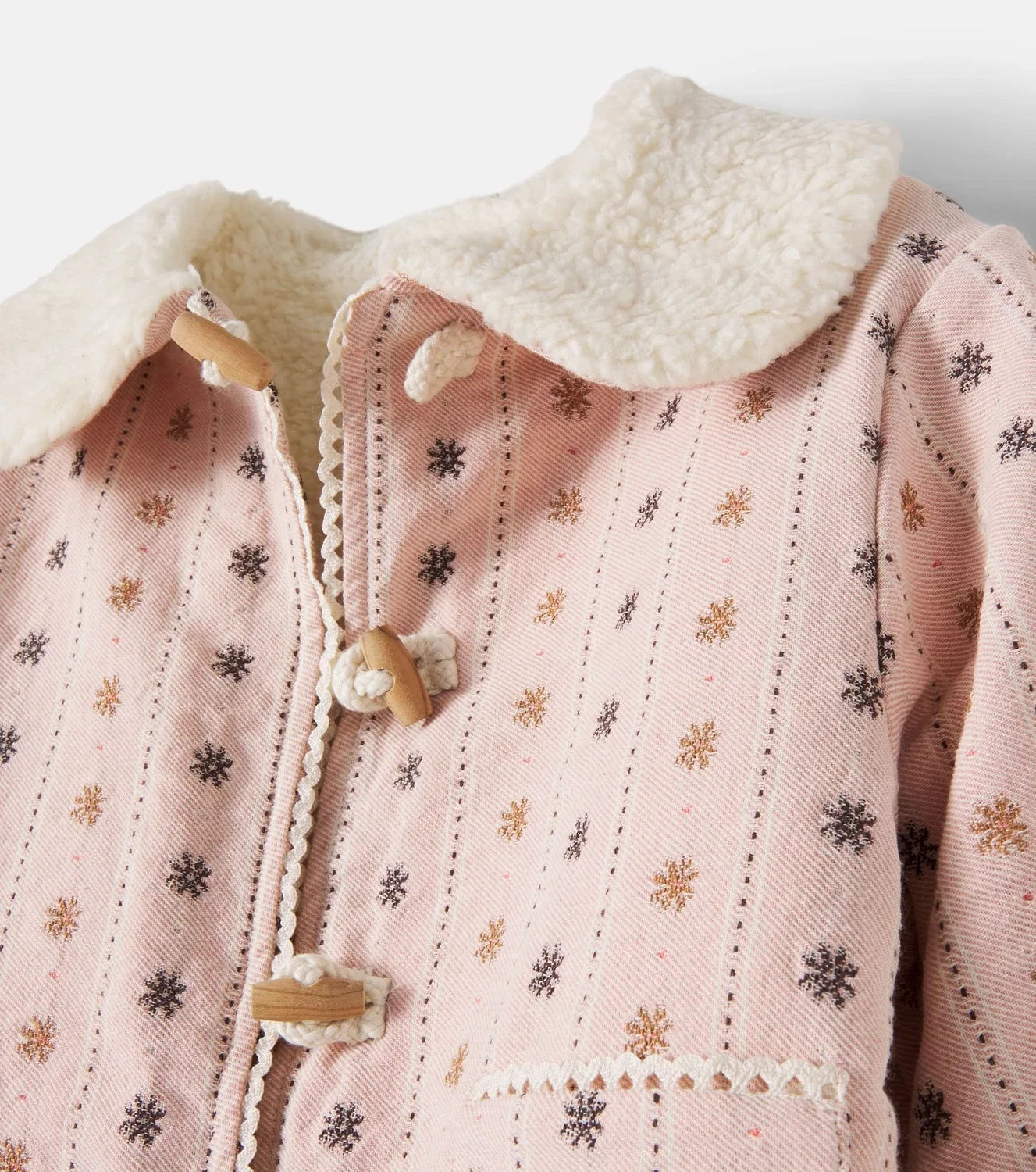 Легкая куртка с цветочным жаккардовым принтом, Bebe Organic, розовый — фото 3