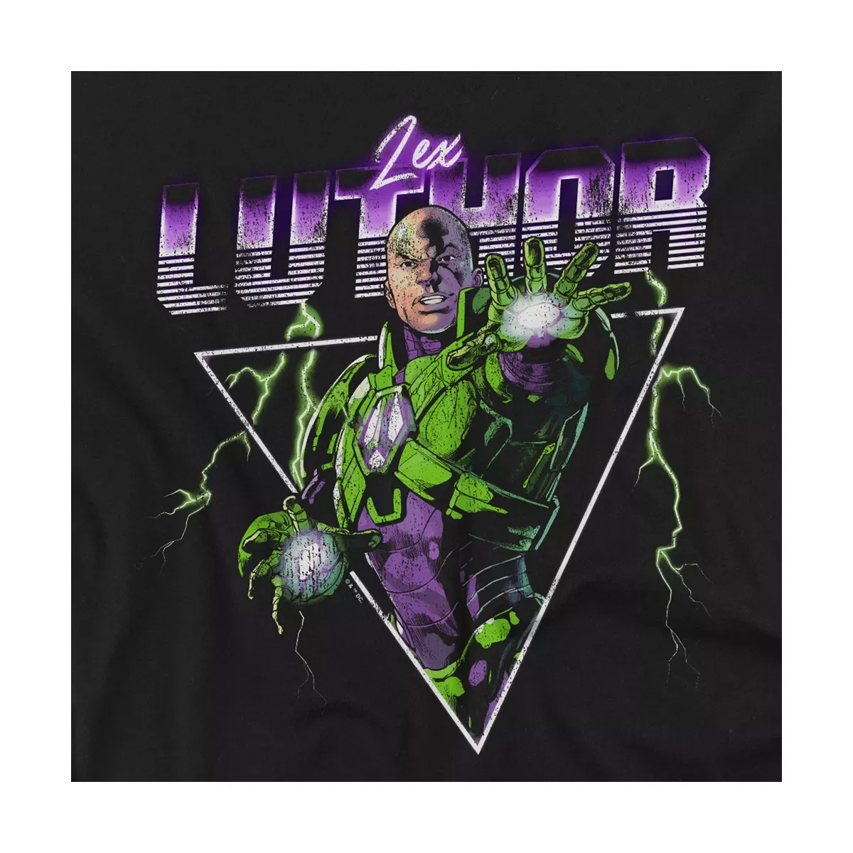 Детская футболка для мальчиков с принтом Justice League Lex Luthor Retro T-Shirt Justice League, Black — фото 3