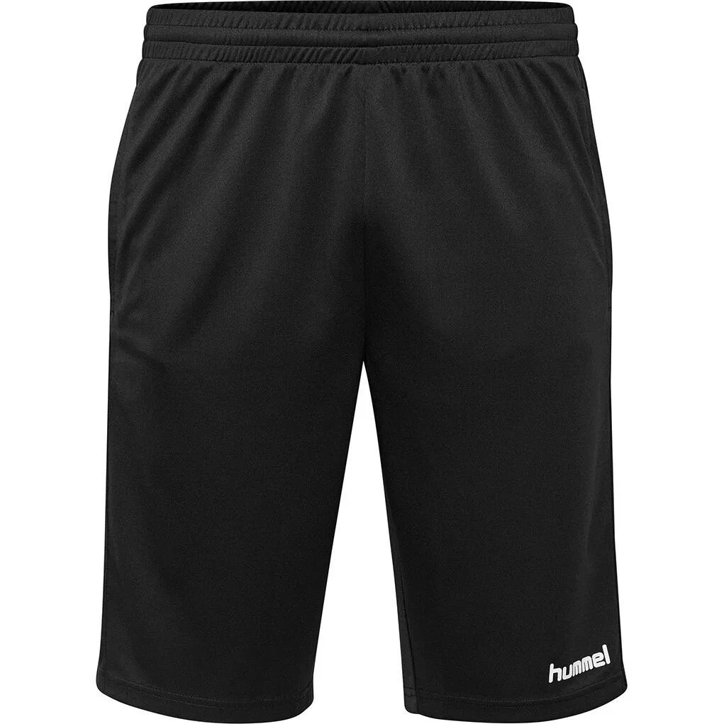 Детские шорты-бермуды с утяжкой Hummel Go Kids Poly Bermuda Shorts 204052, Schwarz — фото 3