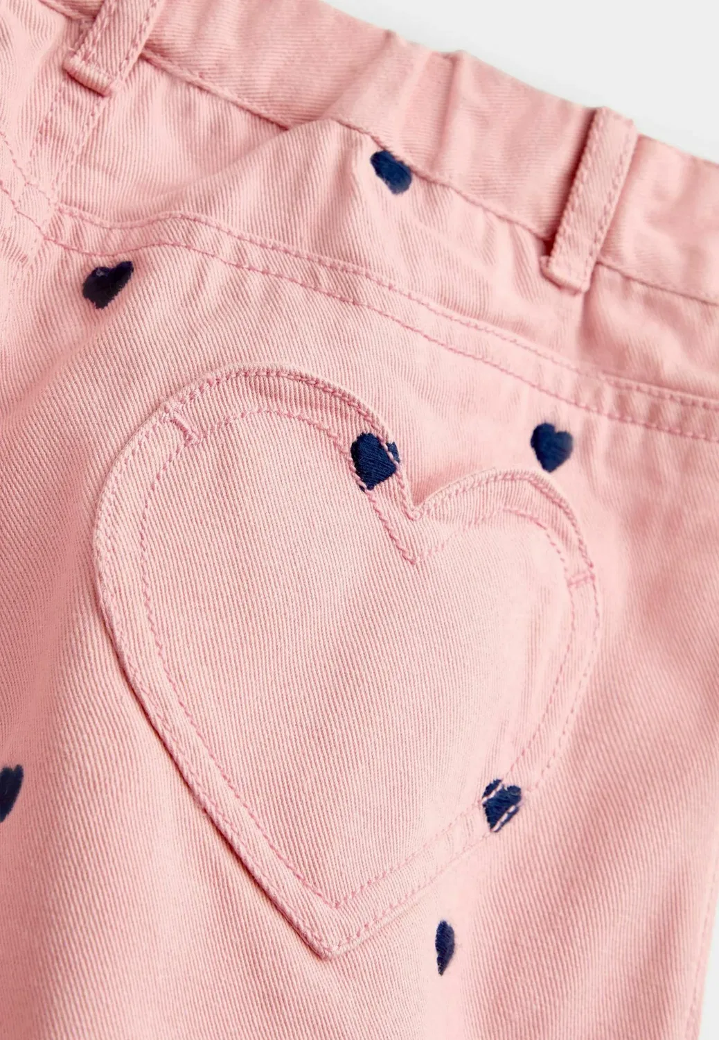 Брюки из вышитой саржи - брюки Jojo Maman Bébé, Pink — фото 3