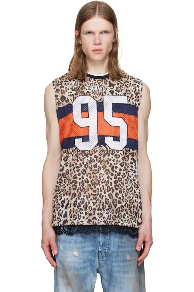 Разноцветная майка Wild2 с принтом в виде сигарет Dsquared2
