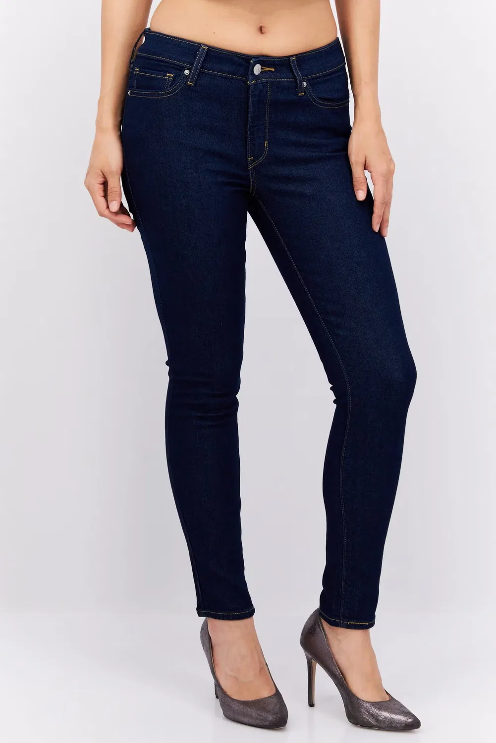 Levi'S Джинсы узкие с эффектом потертости, синий