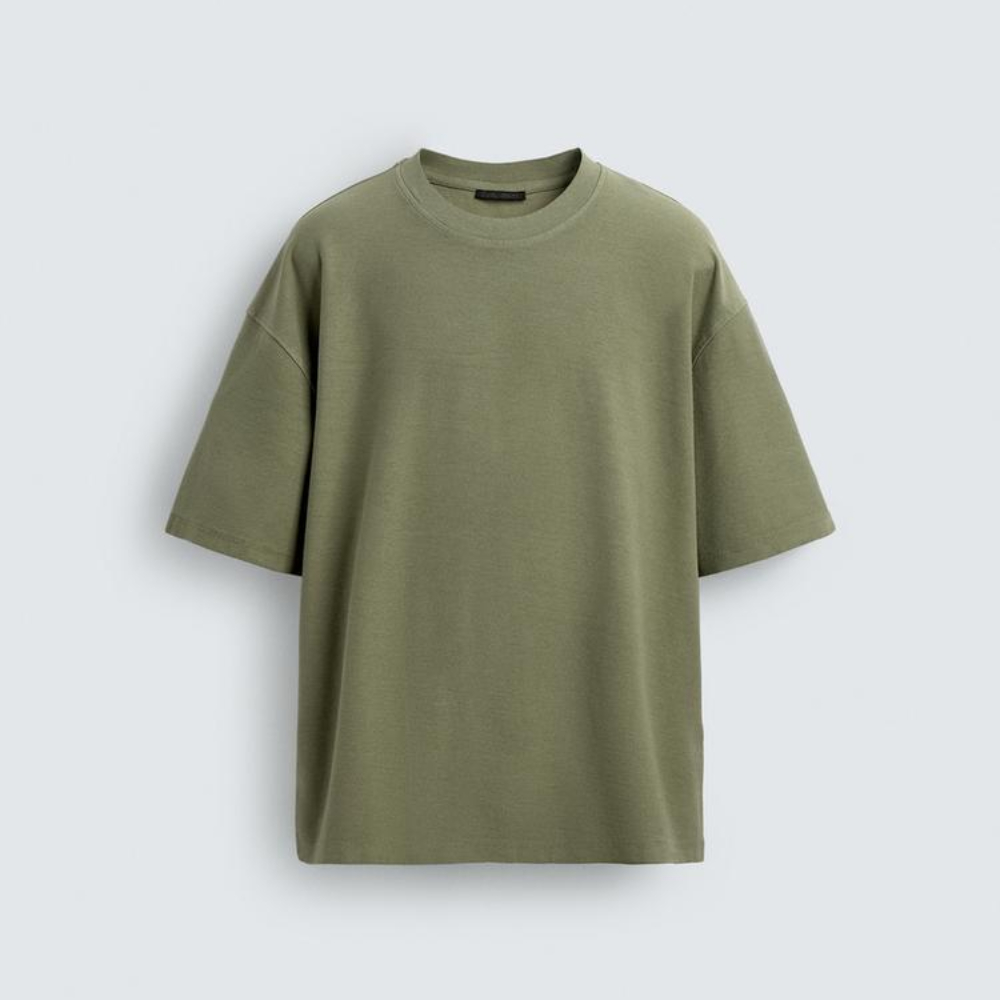 

Футболка Zara Basic Textured, зеленый