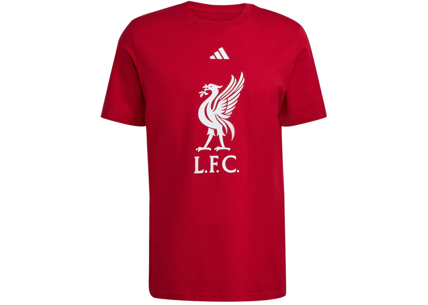 Мужская футболка с принтом Liverpool FC Dna Tee Adidas, Strawberry Red