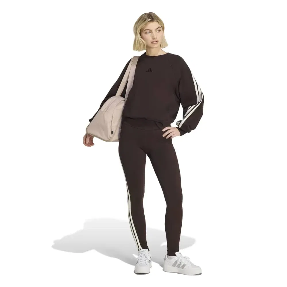 Женский свитшот свободного кроя Kit 3 Stripes Adidas, Brown — фото 4