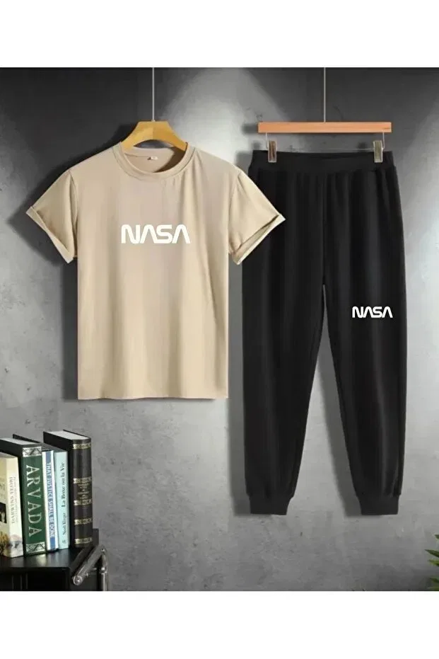 Детский спортивный комплект с принтом Nasa Printed Tracksuit Set Daxis Sportwear Company, Bone