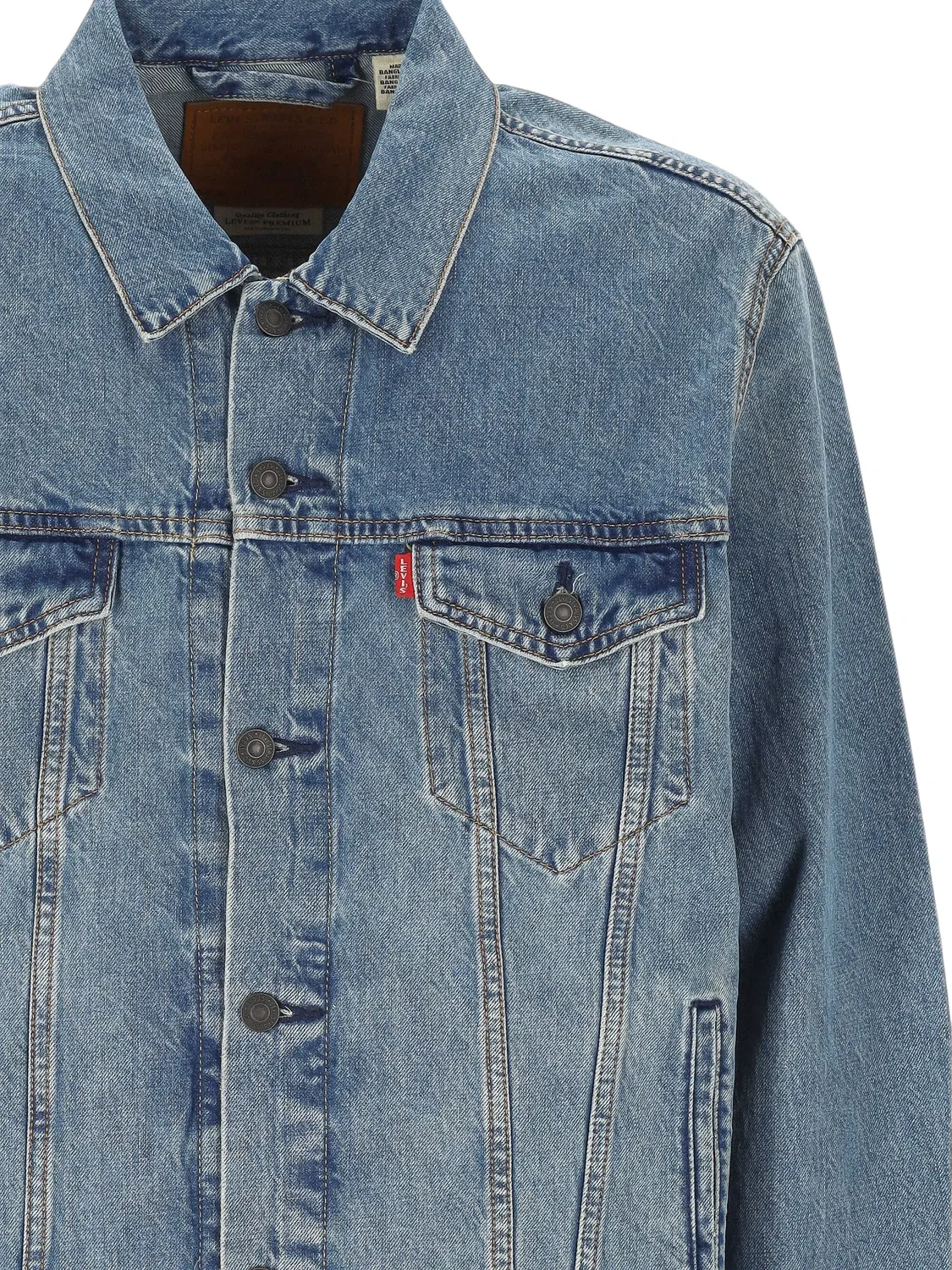 Джинсовая куртка-тракер на пуговицах Levi'S, синий — фото 3