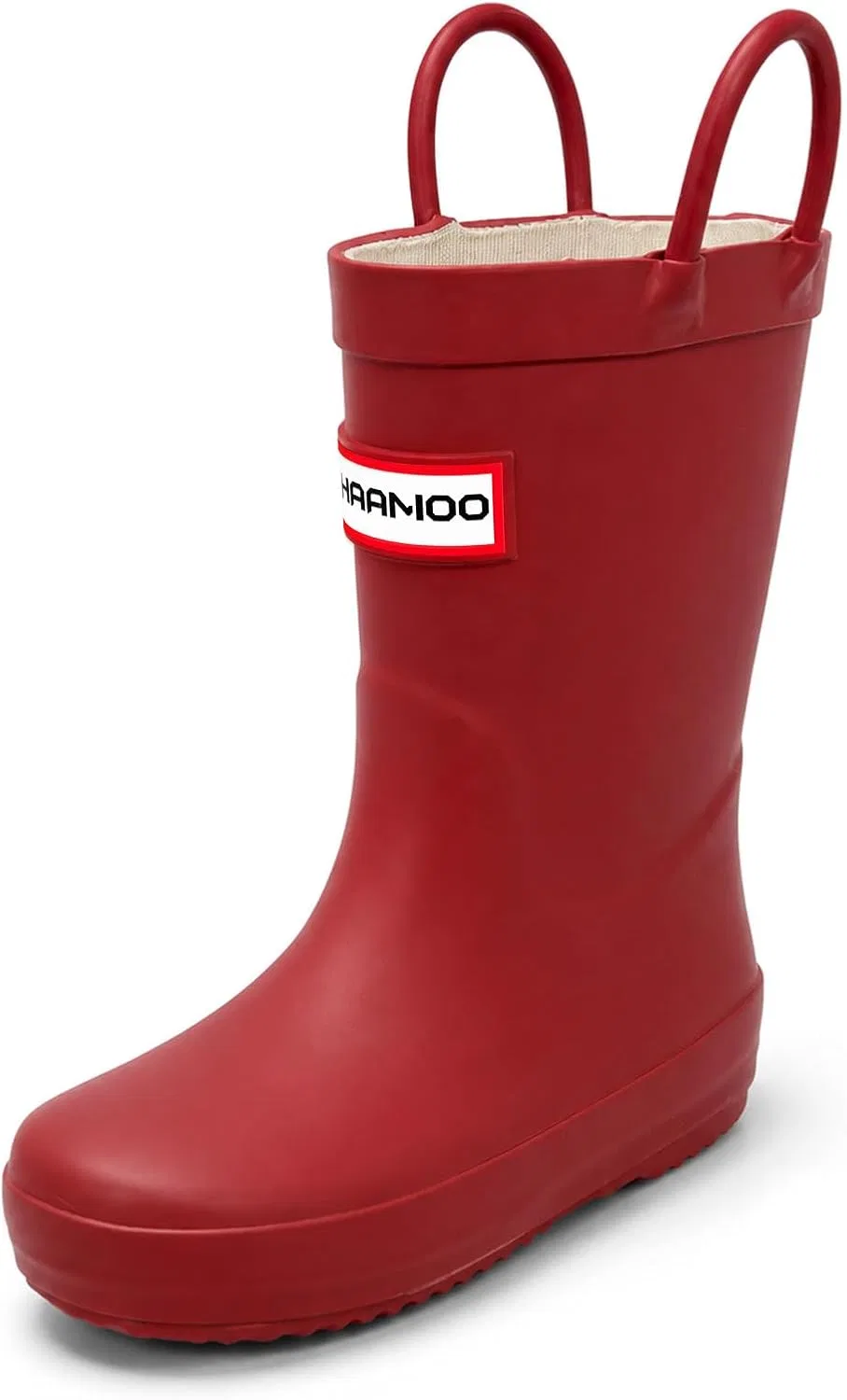 Детские резиновые сапоги для девочек с ручками HSYAAMOO, Red