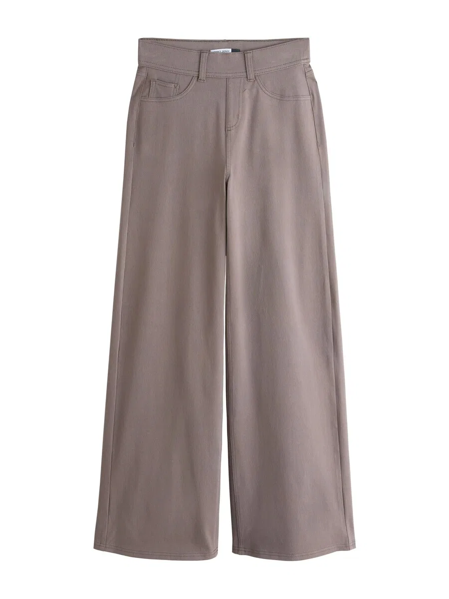 Джинсы Next Wide leg Jeans в коричневом цвете с пятнистым рисунком