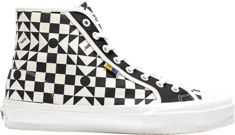 

Кеды Vans Taka Hayashi x OG Style 24 LX White Checkerboard, белый