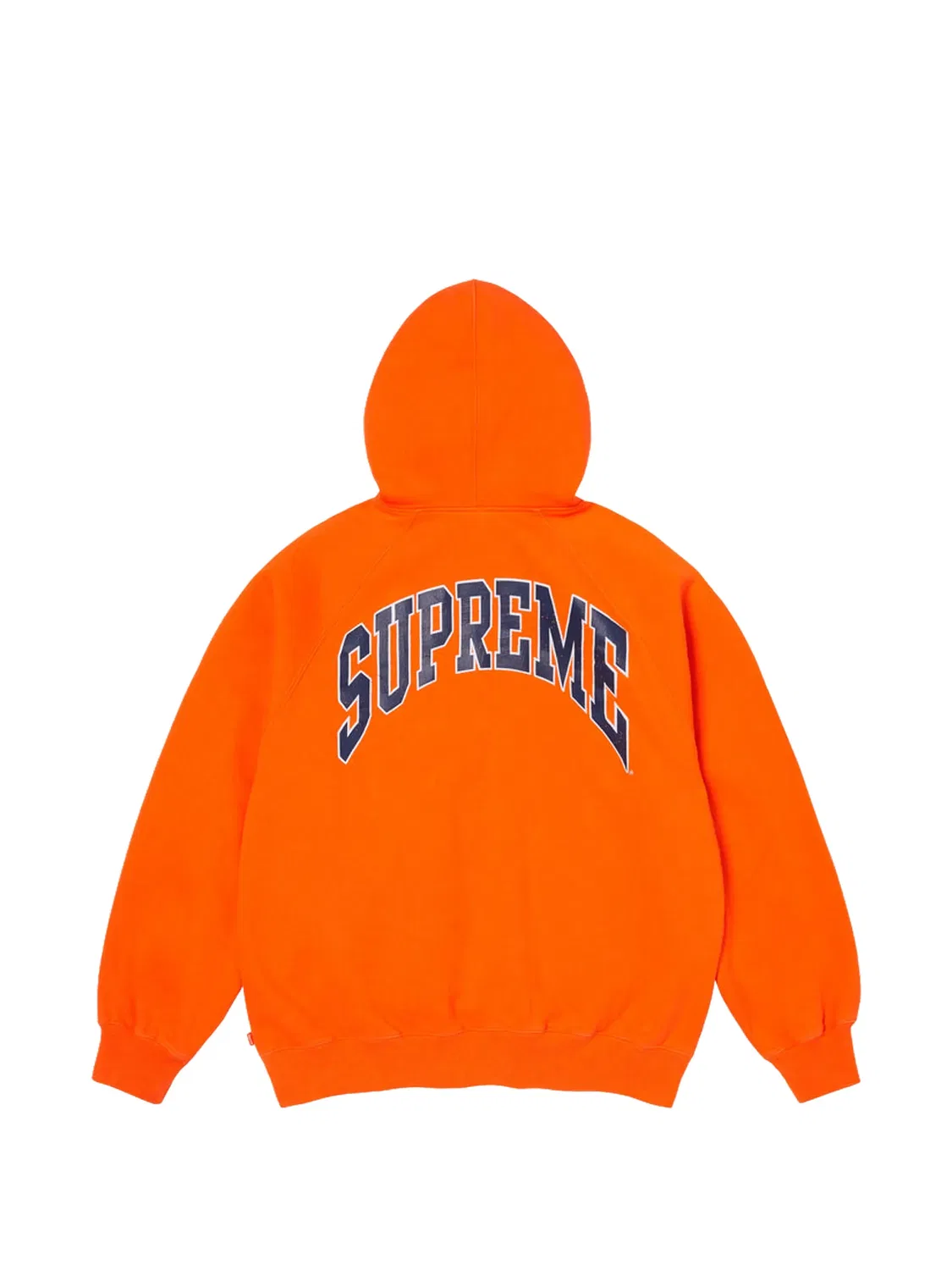 Худи с рукавами реглан и эффектом кракле Supreme, оранжевый — фото 2